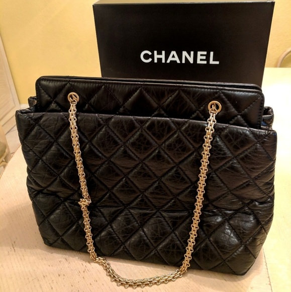 CHANEL Handbags - Chanel Black Quilted Grand Shopping Bag